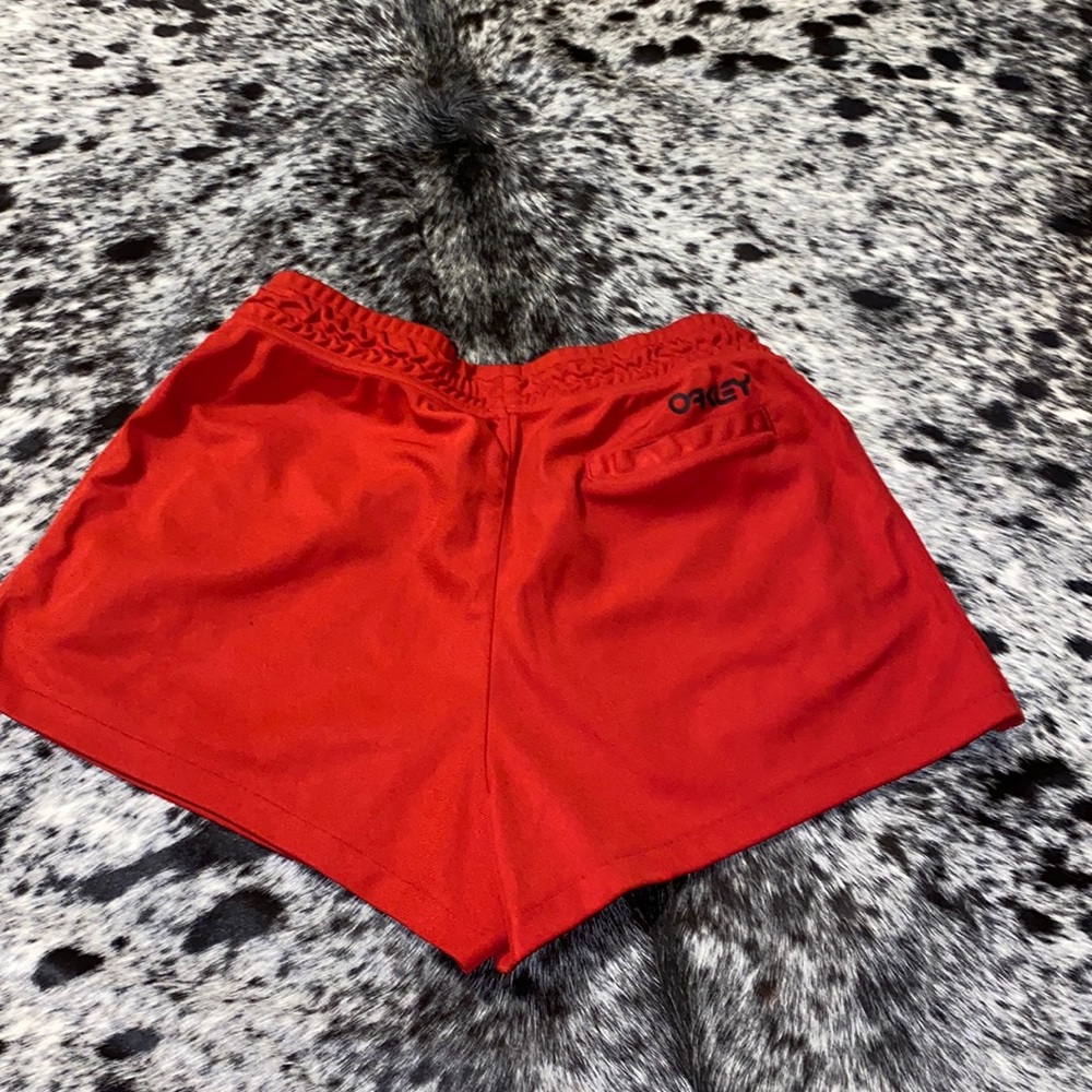 Red Oakley Women’s Athletic Shorts
